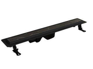 Душевой лоток RGW Drain Leo-31 60213160-04 60см под плитку чёрный